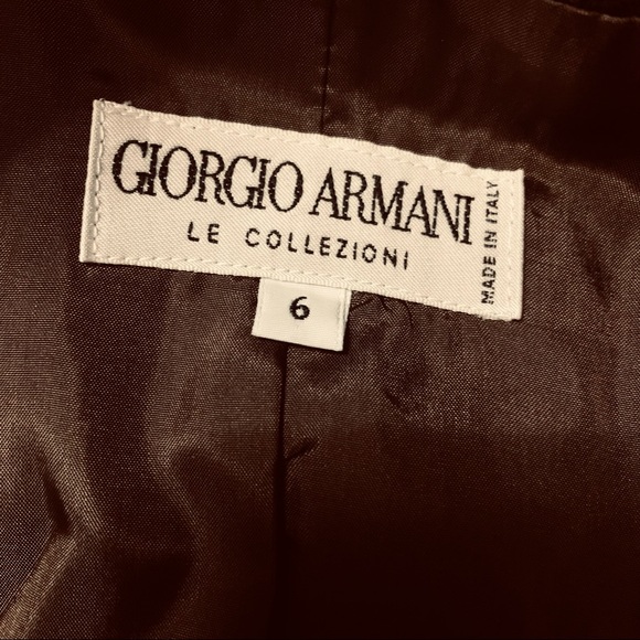 GIORGIO ARMANI Le Collezioni Jacket & Skirt Suite, brown - Picture 8 of 12